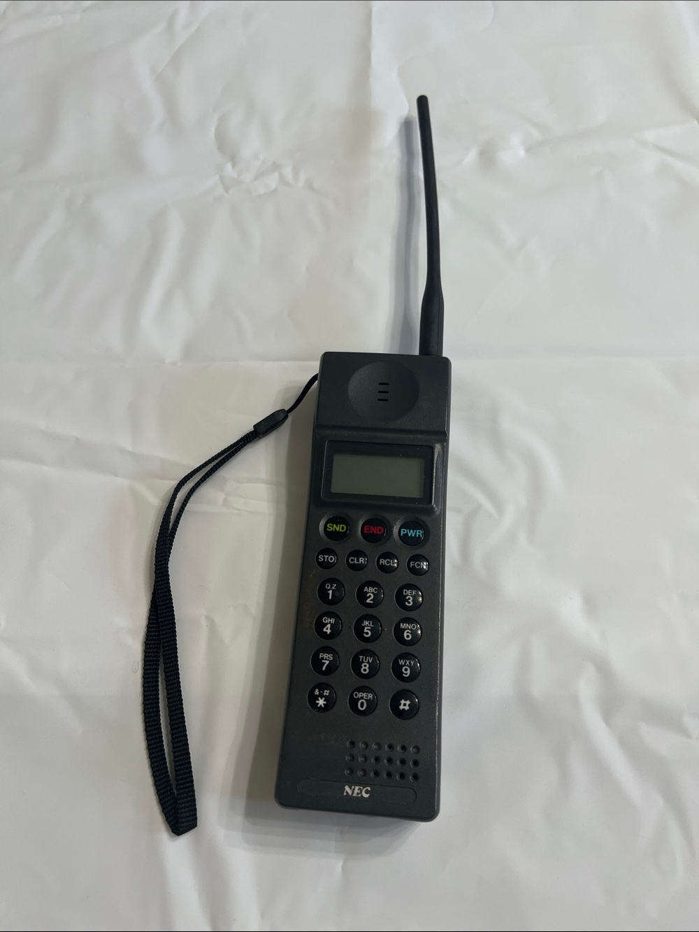 Vintage 1990’s NEC Mobile Phone with Antenna - Classic Cellular Handset